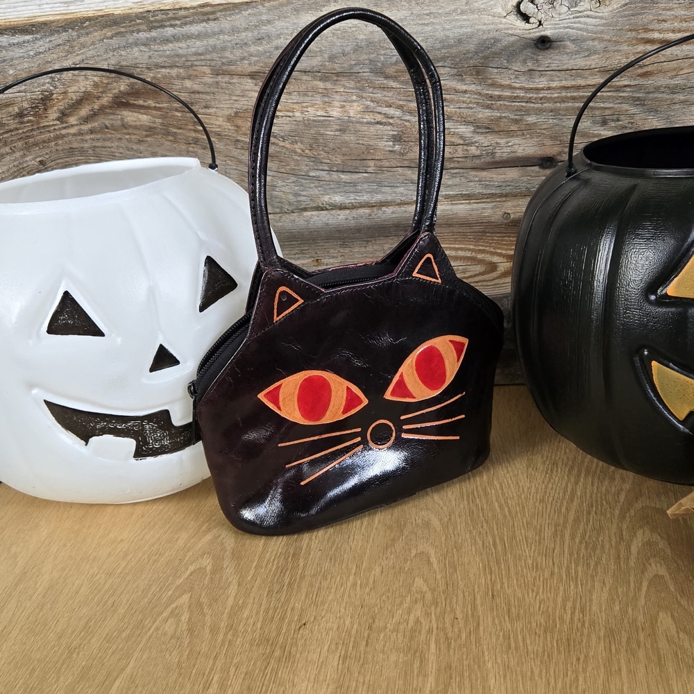 Black Cat Halloween Handbag
